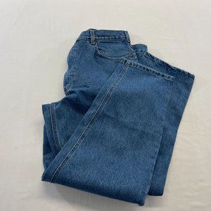 Carhartt Men's Thick Straight Leg Blue Work Jeans Size 38x32 Cotton NEW